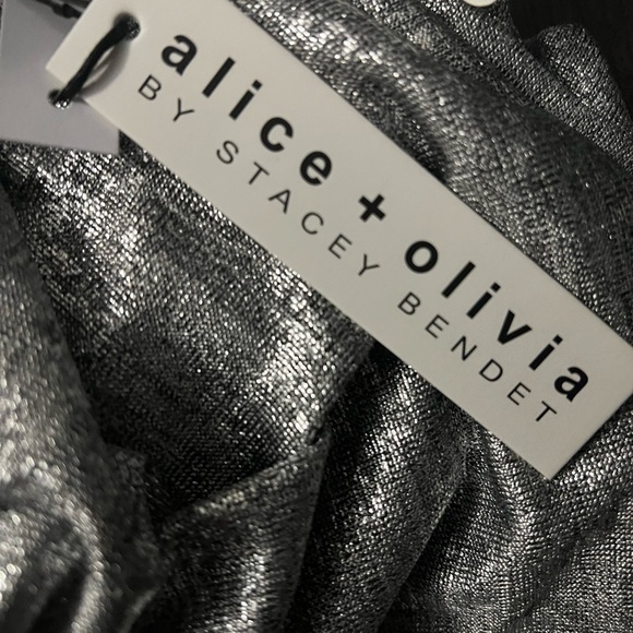 Silver Ruched Dress - Picture 2 of 3